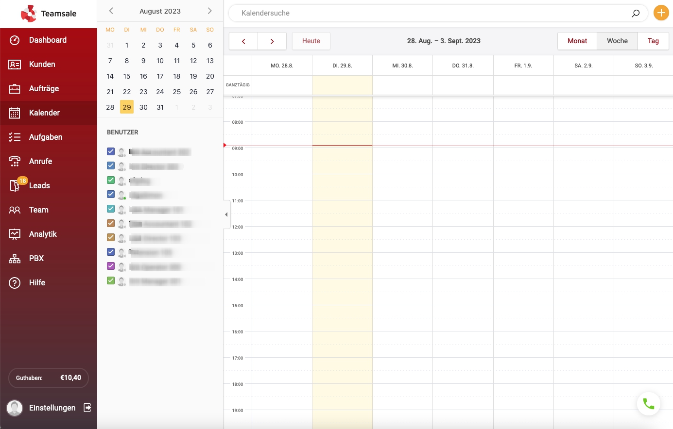 Teamsale CRM Tasks
