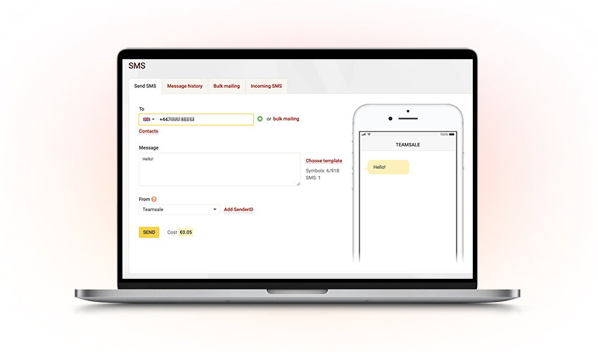 SMS pour entreprises Zadarma