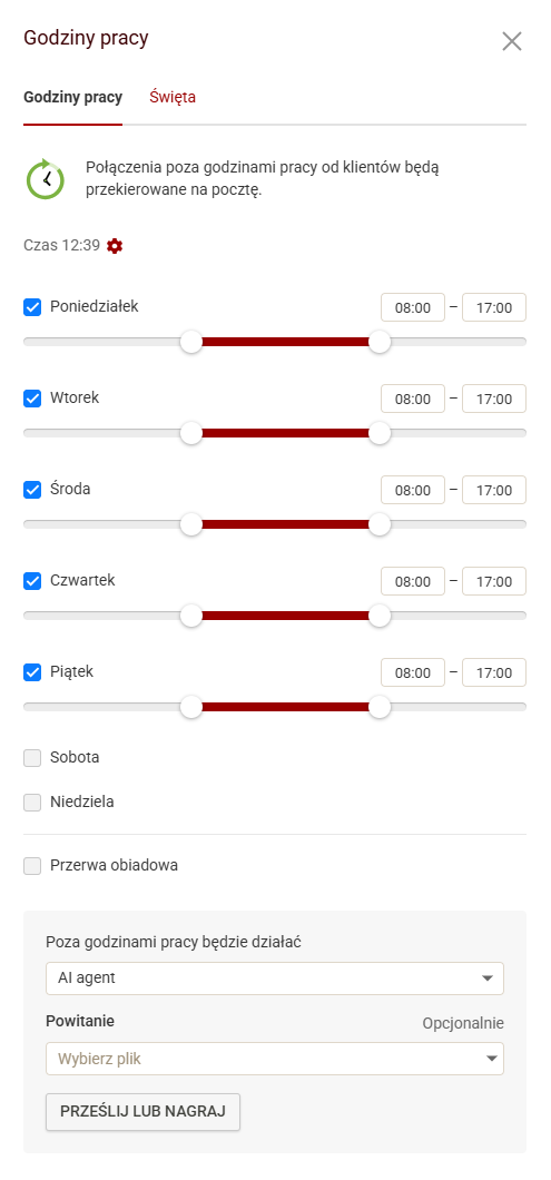 Czas pracy