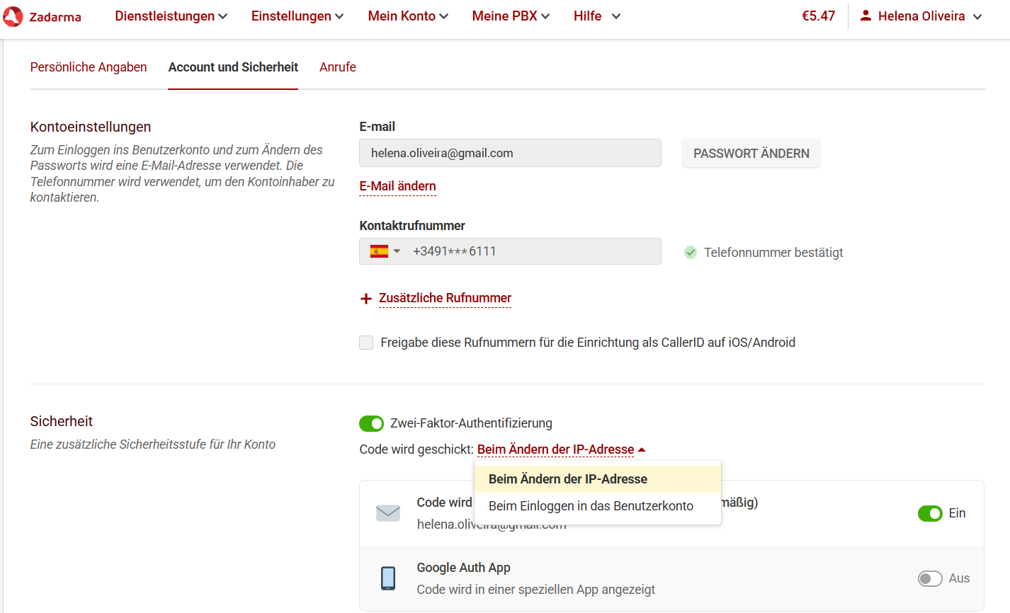 Two-factor authentication