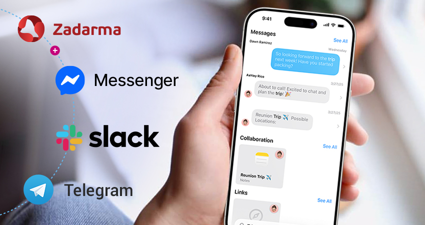 Інтеграція хмарної АТС Zadarma з мессенджерами