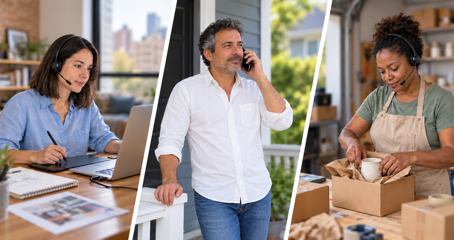 People work from home