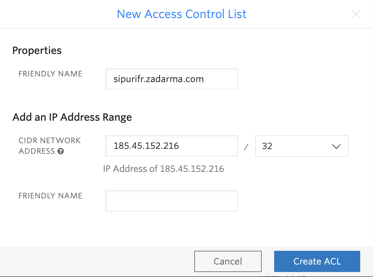 IP ACCESS CONTROL LISTS