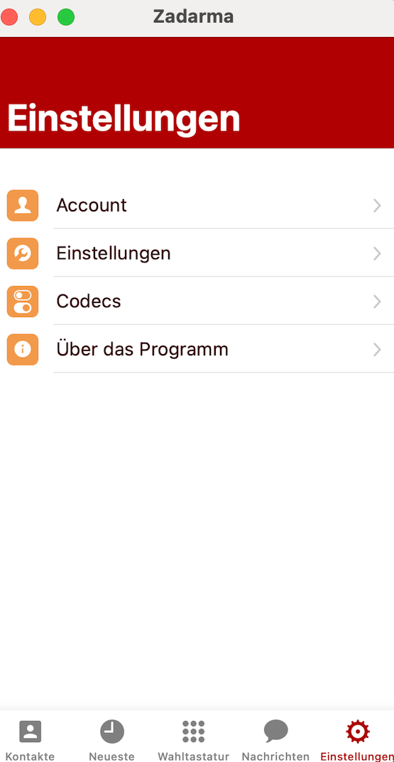 Einstellungen
