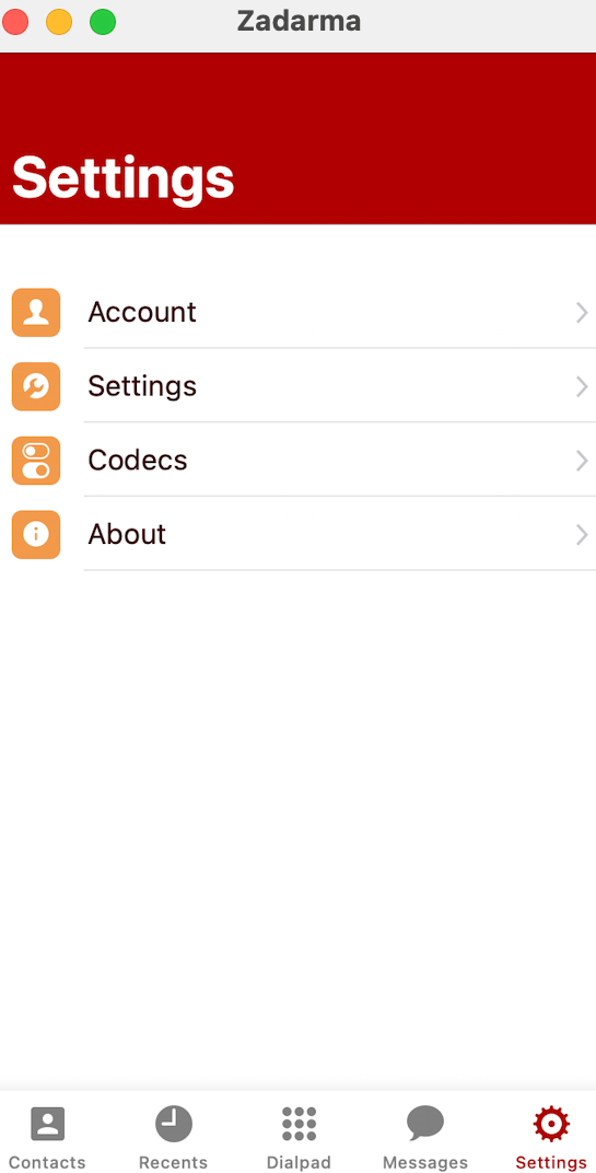 Settings