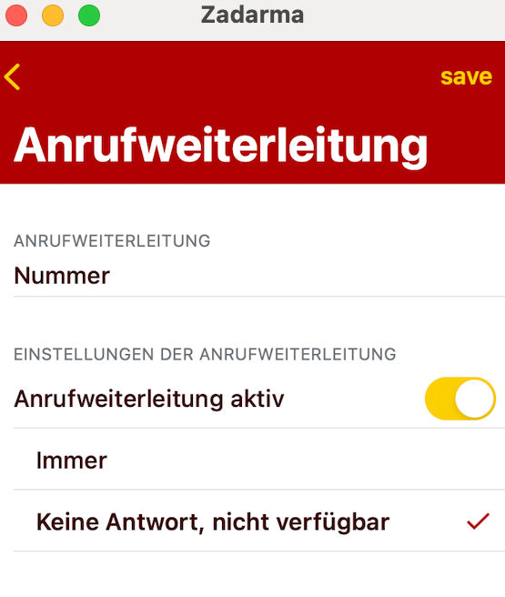Anrufweiterleitung