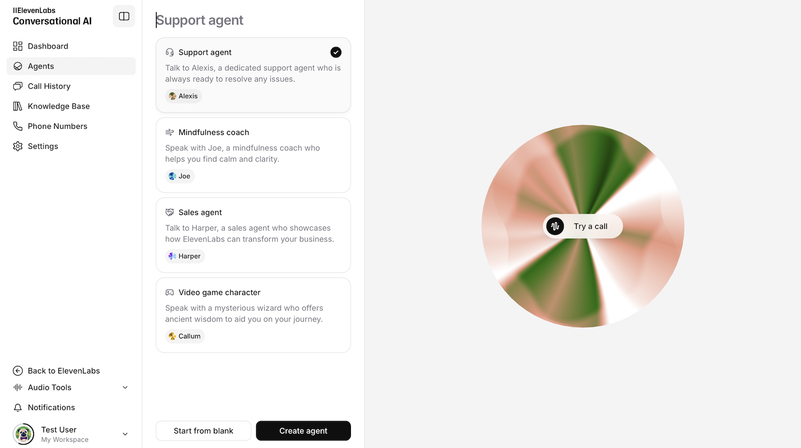 Create agent