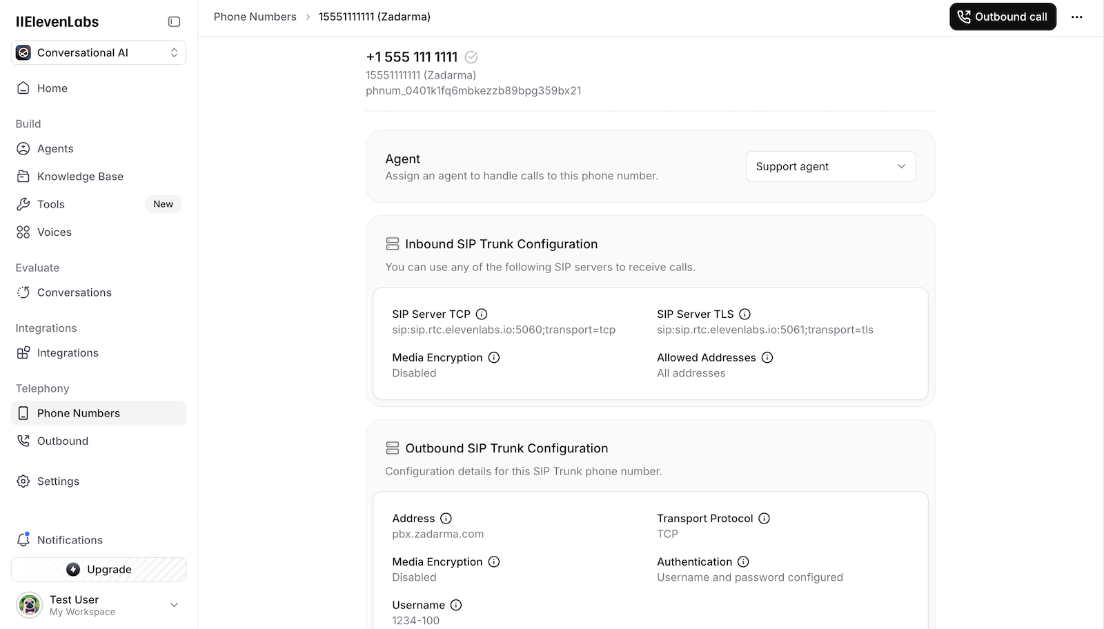 Configurer l’agent vocal