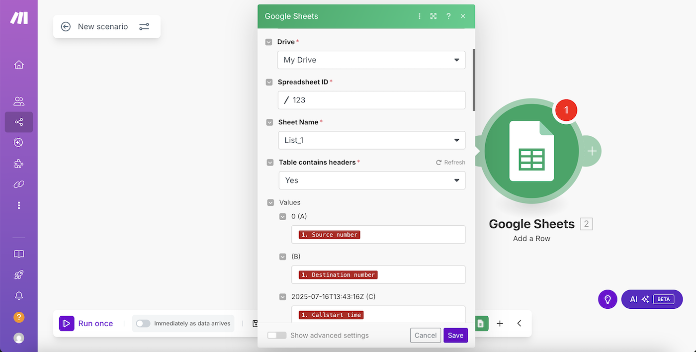 Google Sheets