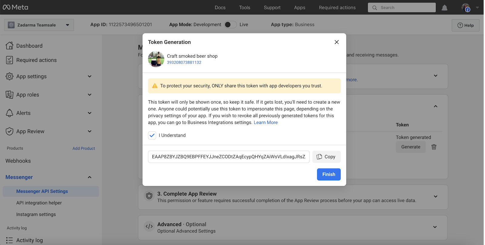 Generate Token 