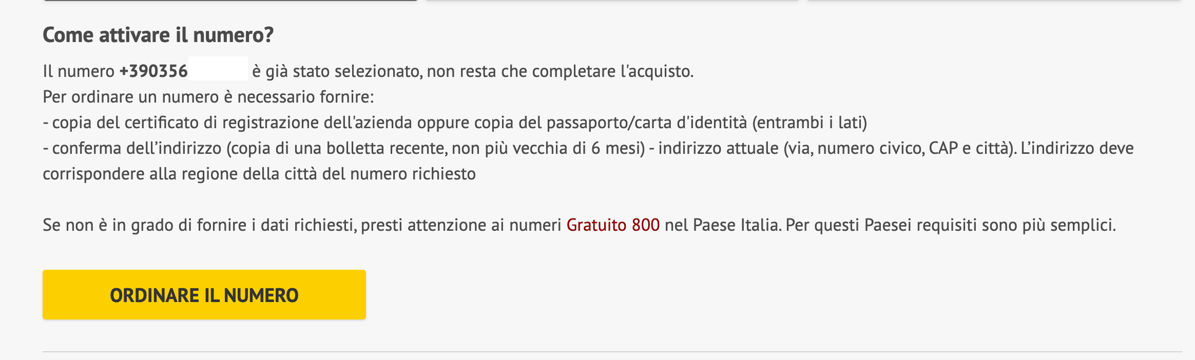 Zadarma Come attivare un numero?