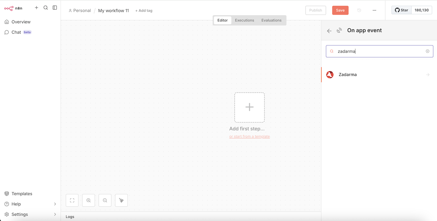 Create workflow