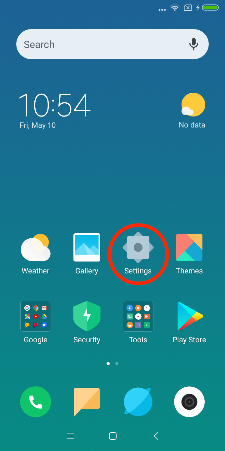 Xiaomi Telefoneinstellungen