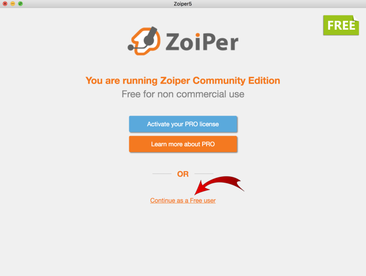 Zoiper para MacOS como configurar para usar Zadarma foto uno