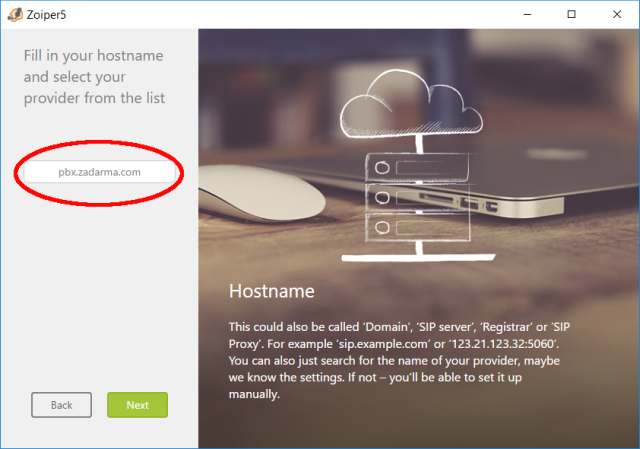Zoiper para Linux como configurar para usar Zadarma foto oito