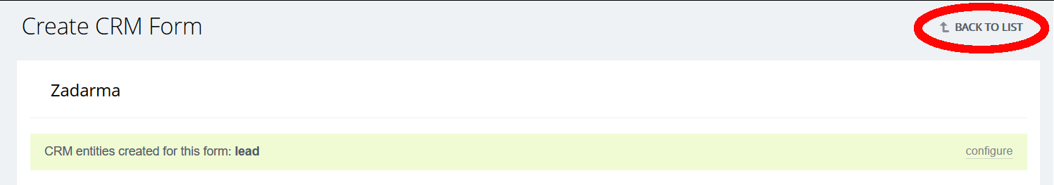 Creare un modulo CRM