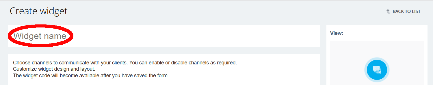Nome del widget Bitrix24