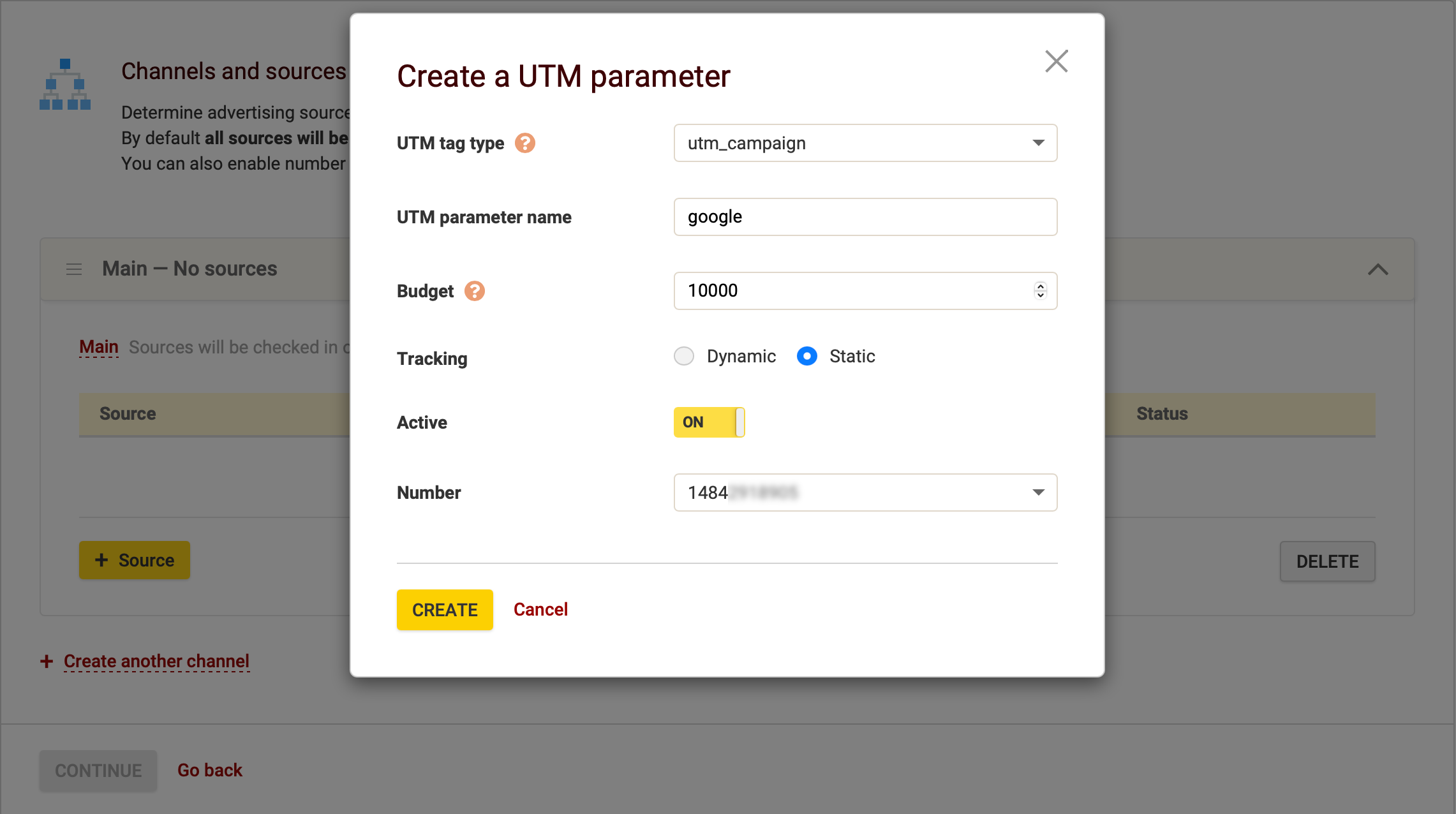 Calltracking Zadarma