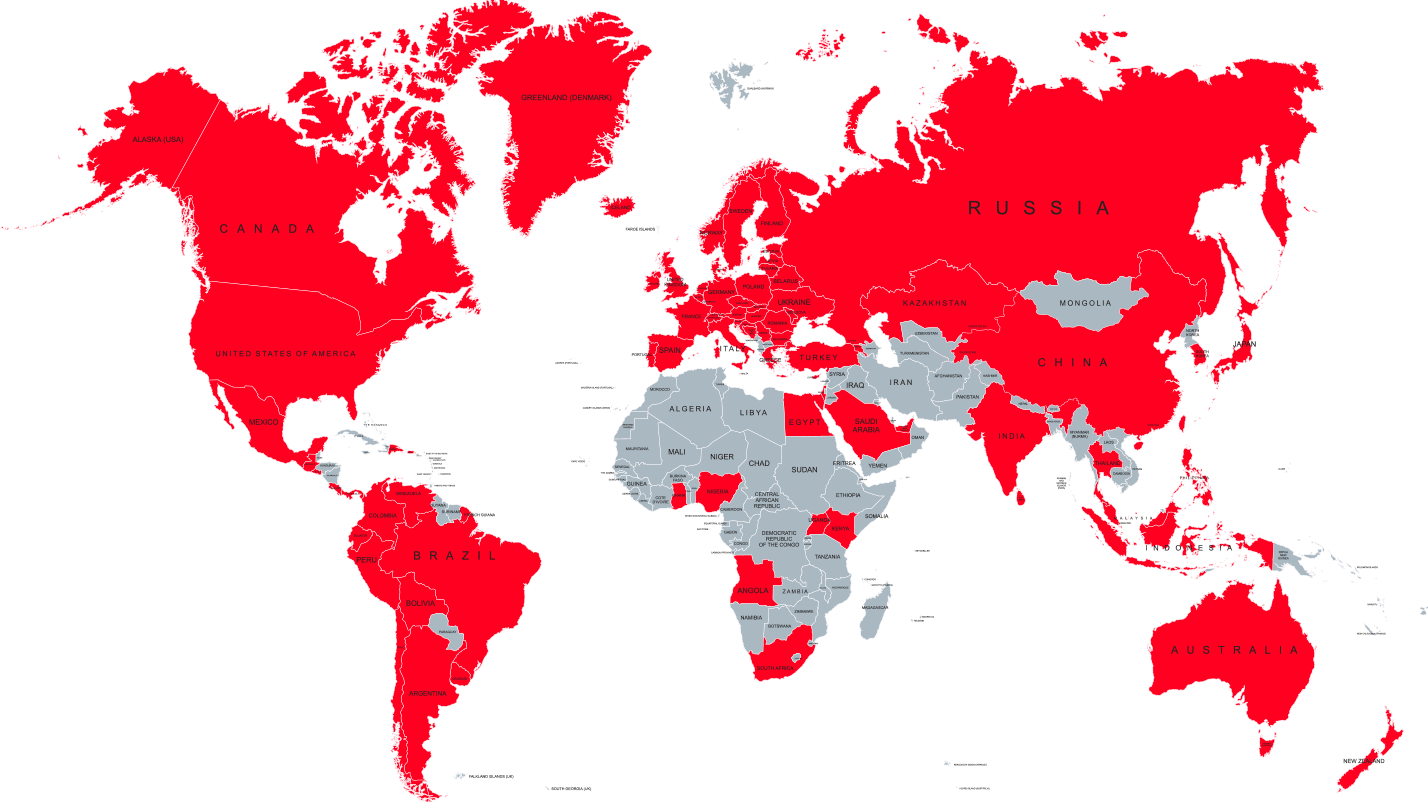 Zadarma by countries 