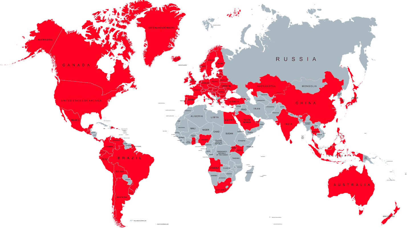 Zadarma by countries 