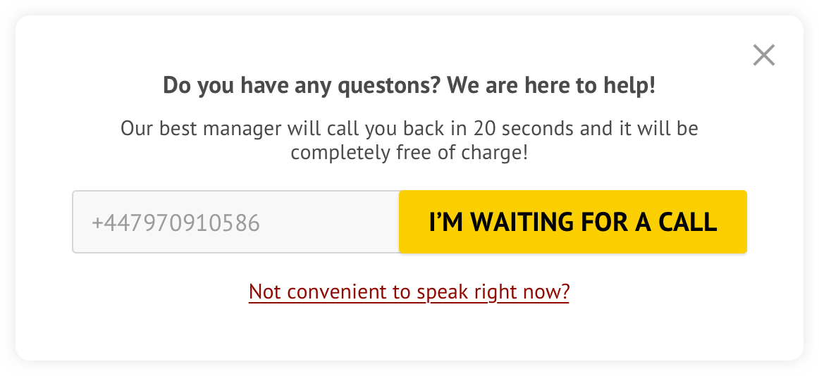 Zadarma callback widget